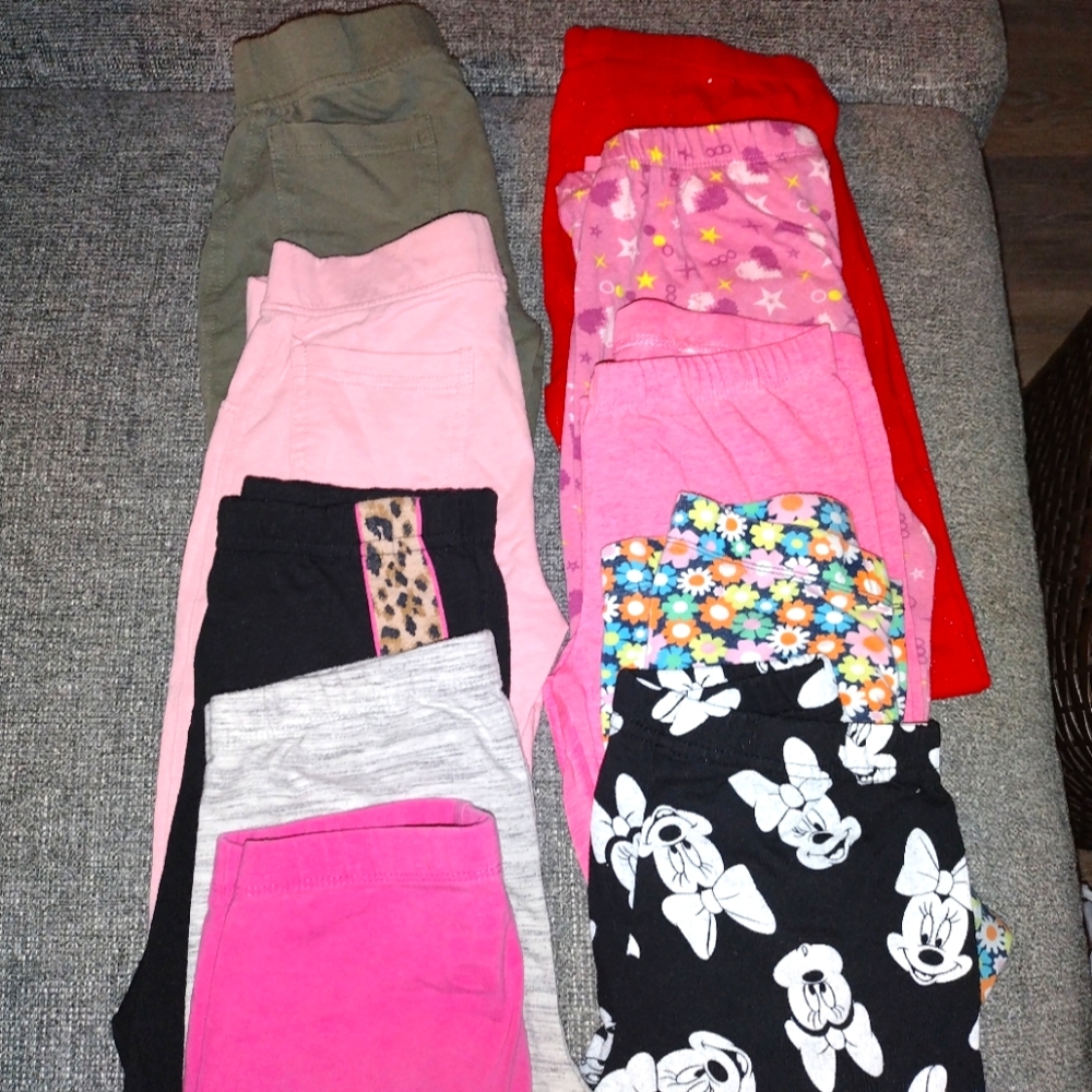 10 Pants Girls legging pants size Medium
